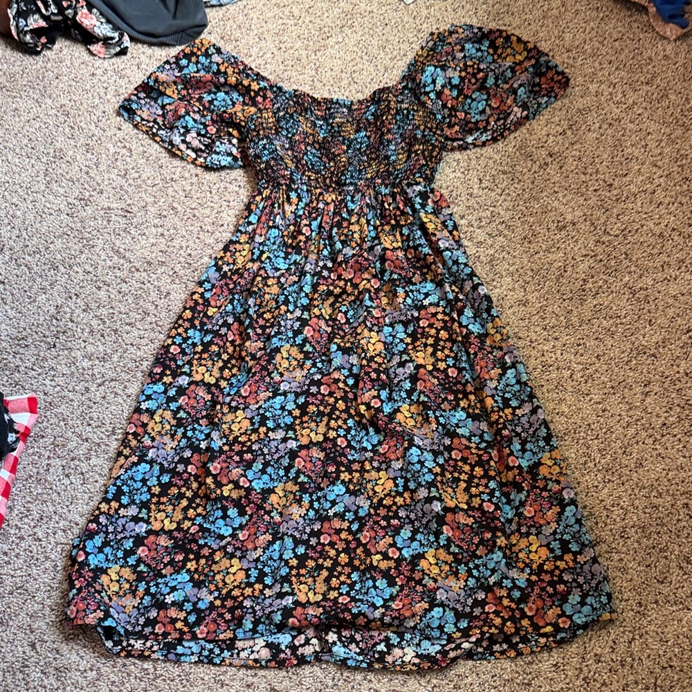 Floral Off-Shoulder Dress